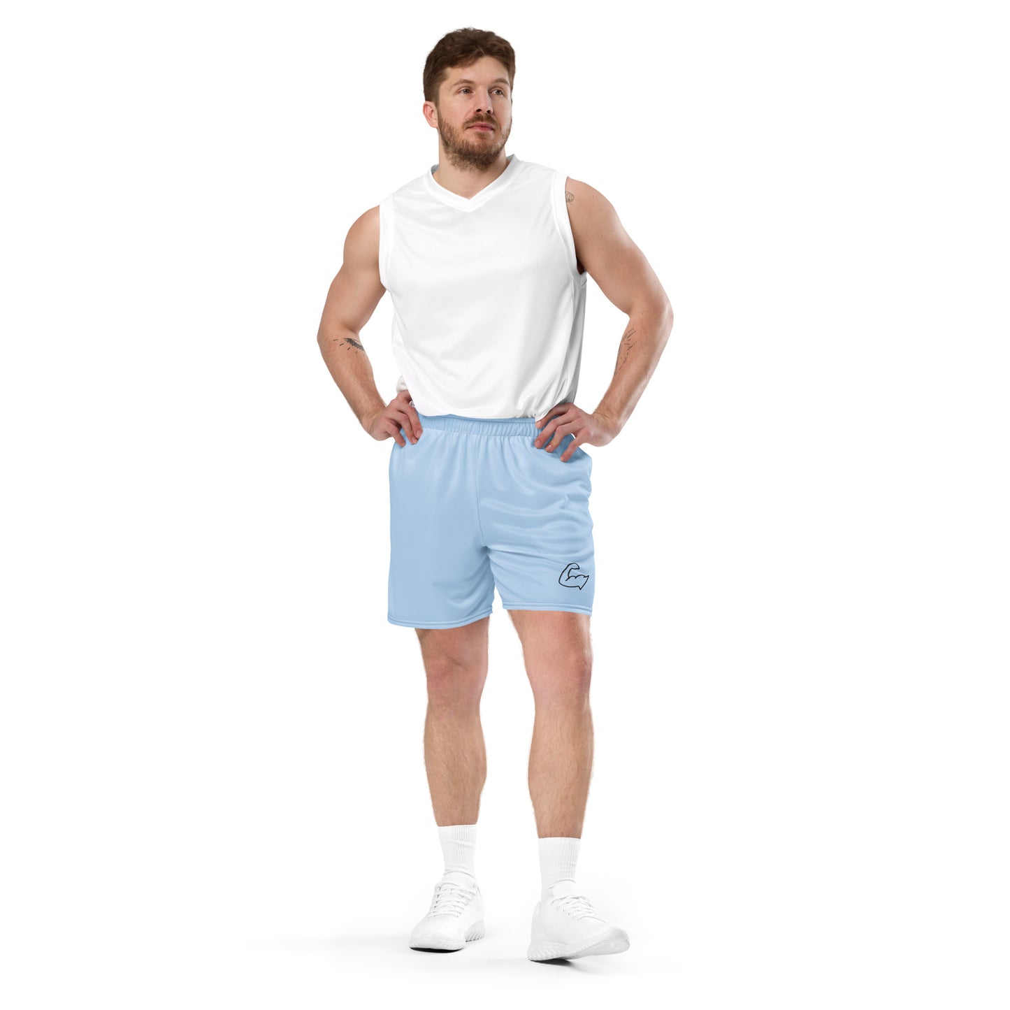 Carolina Blue Mesh Shorts