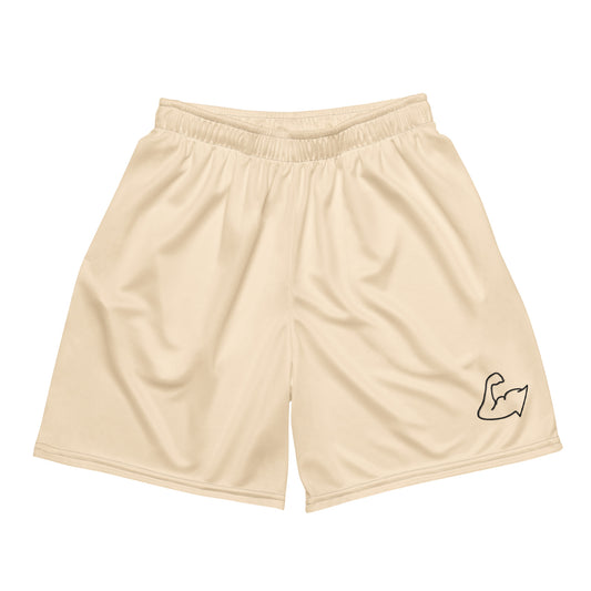 Tan Summer Mesh Shorts