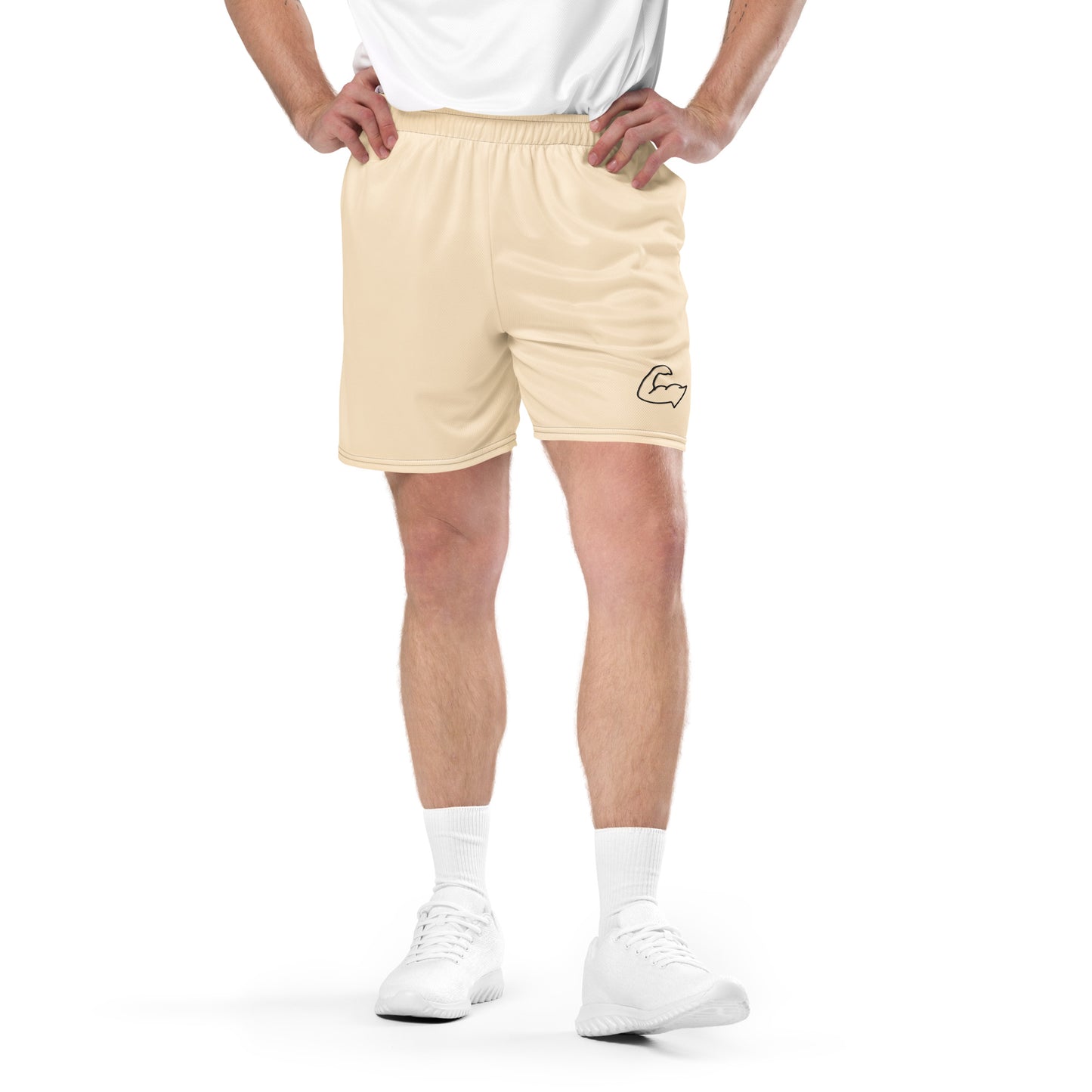 Tan Summer Mesh Shorts