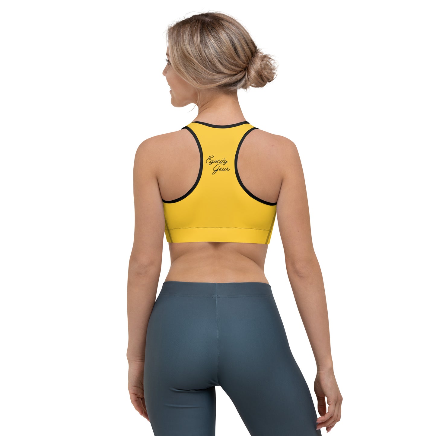 Yellow Sports bra