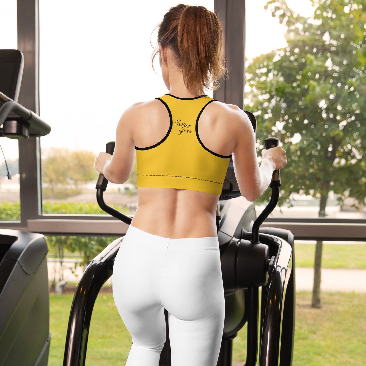 Yellow Sports bra