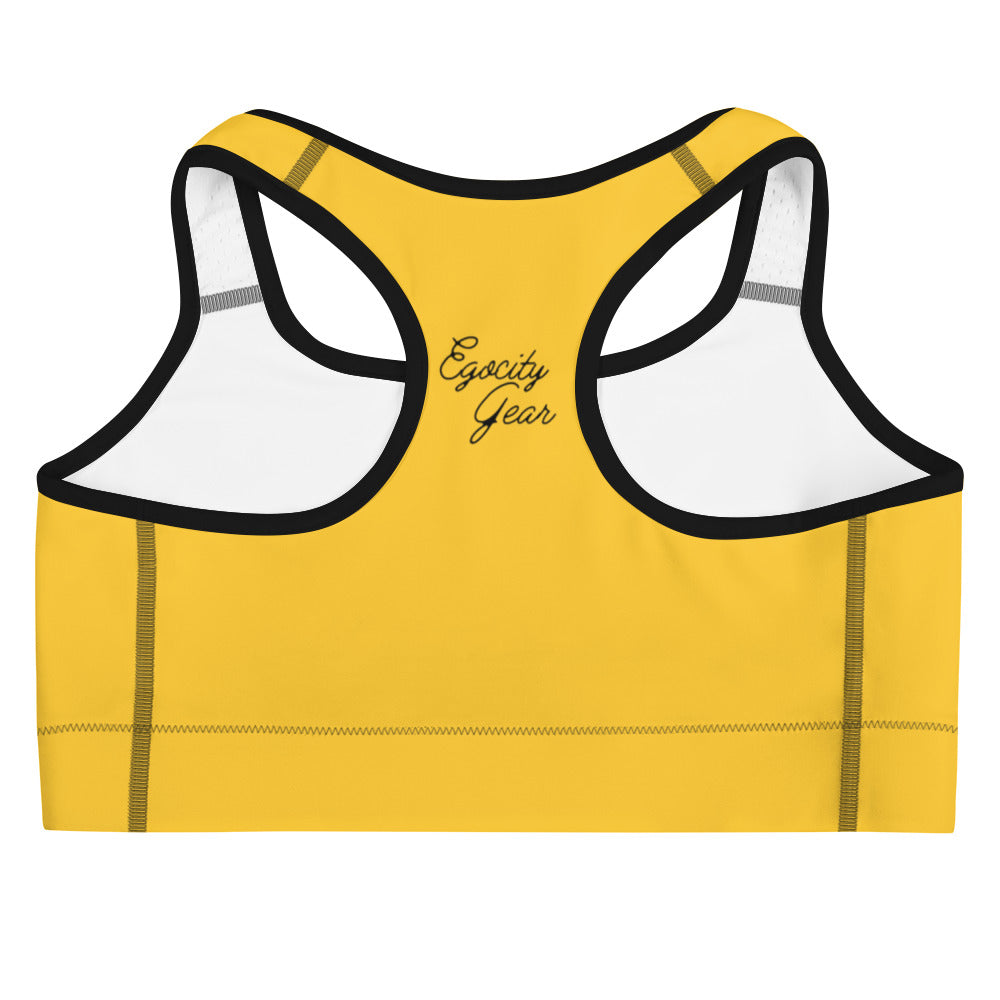 Yellow Sports bra