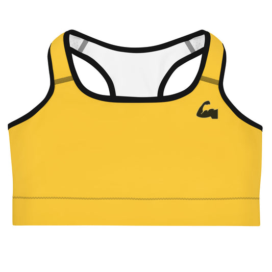 Yellow Sports bra