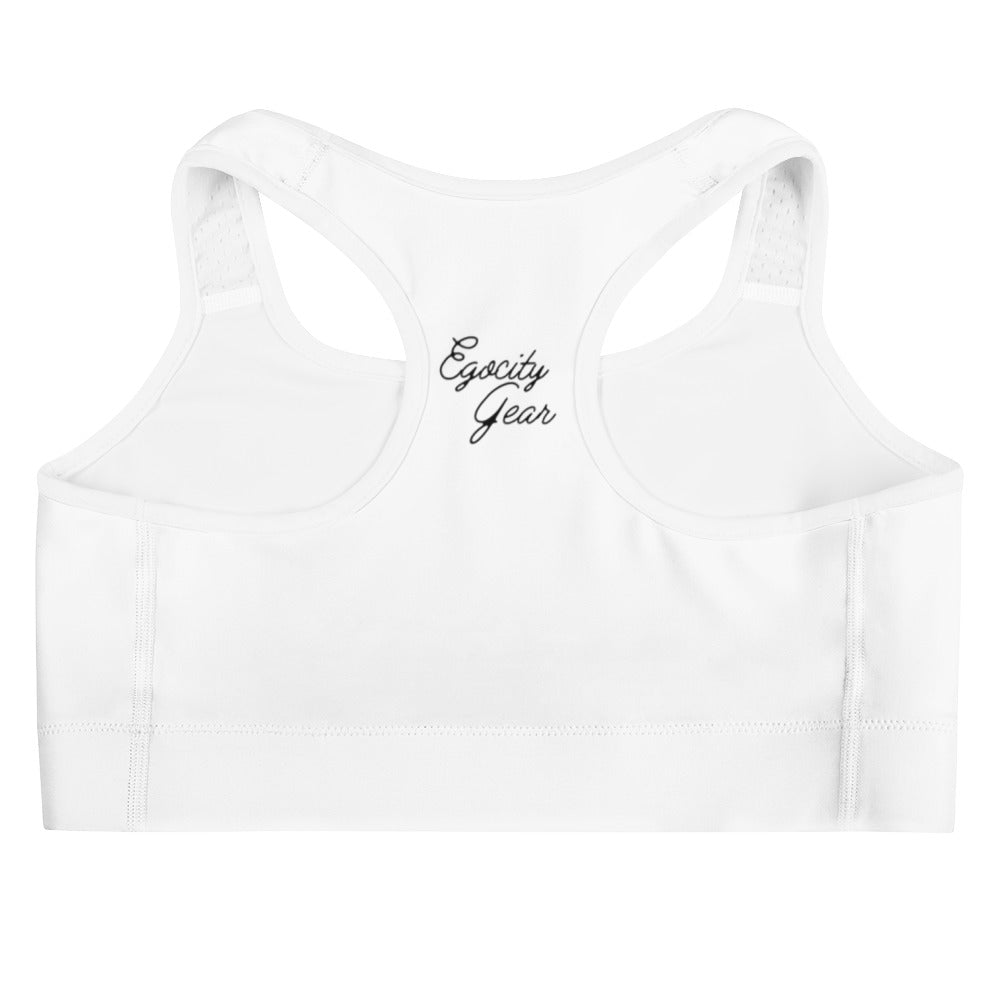 White Sports bra